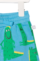 Crocodile Print Track Shorts